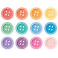 CRAFTY COOL BUTTONS CUT OUTS 36 PCS