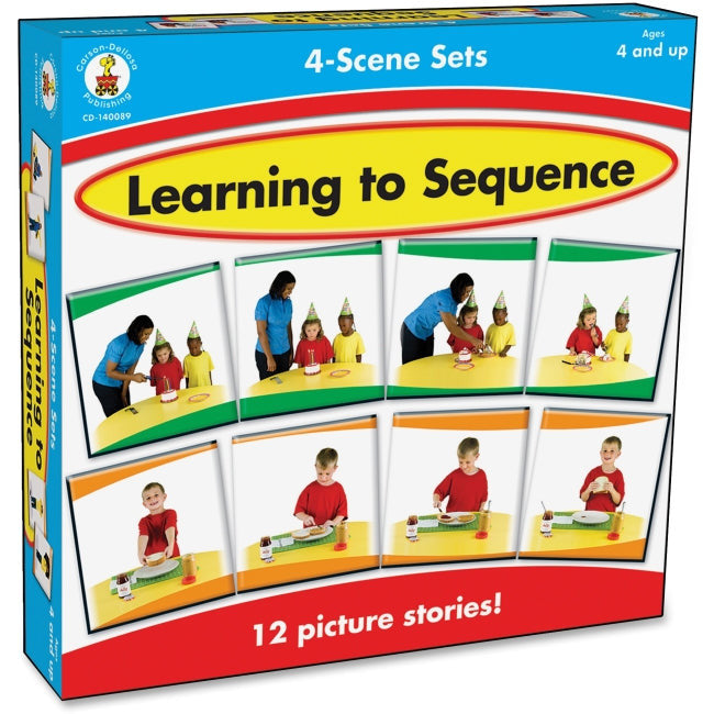 Learning to Sequence 4-Scene Board Game | Grade PK-1
