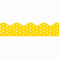 BORDER POLKA DOTS YELLOW