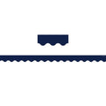 NAVY SCALLOPED BORDER