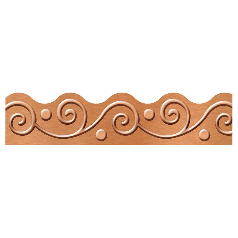 I LOVE METAL COPPER SCROLLS BORDER