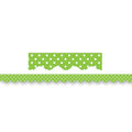 LIME MINI POLKA DOTS BORDER