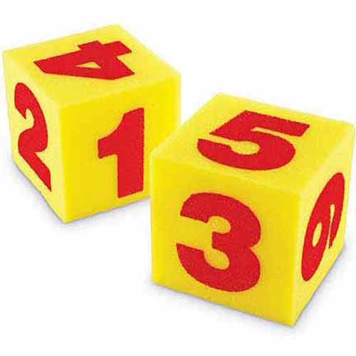 Giant 5" Soft Cubes |  Numeral Cubes