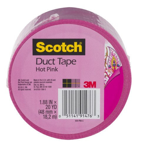 DUCT TAPE 1.88" X 20 YD COLOR HOT PINK