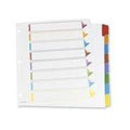 OMNI-DEX INDEX DIVIDER 8 TAB ASSORTED COLORS