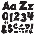 LETTERS SOLID BLACK