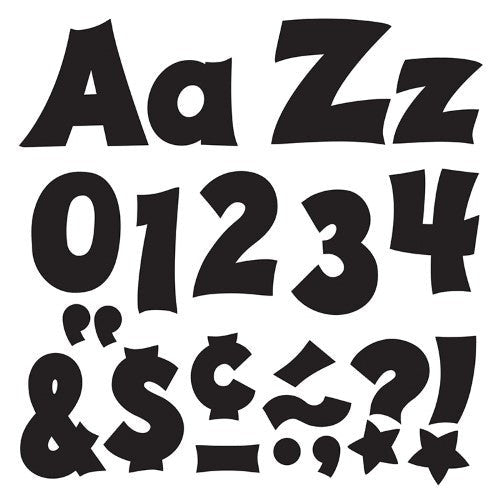 LETTERS SOLID BLACK