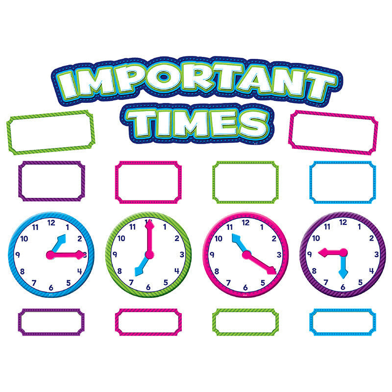 IMPORTANT TIMES MINI BULLETIN BOARD