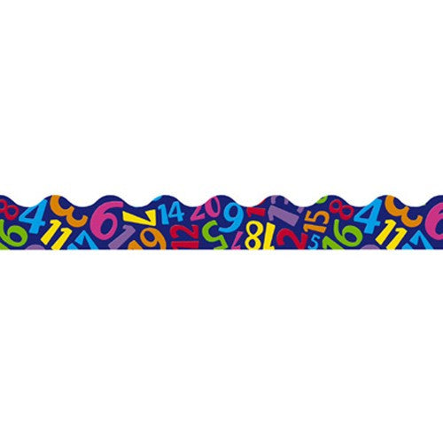 NUMBER TUMBLE BORDER