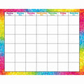WIPE-OFF CALENDAR COLORFUL BRUSH STROKES MONTHLY