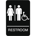 SIGN RESTROOM "WOMEN-MAN-WHEELCHAIR" 6" X 9"