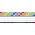 RAINBOW DOTS ON GLITTER NAMEPLATES