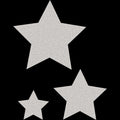 SILVER GLITZ STARS ASSORTED SIZE