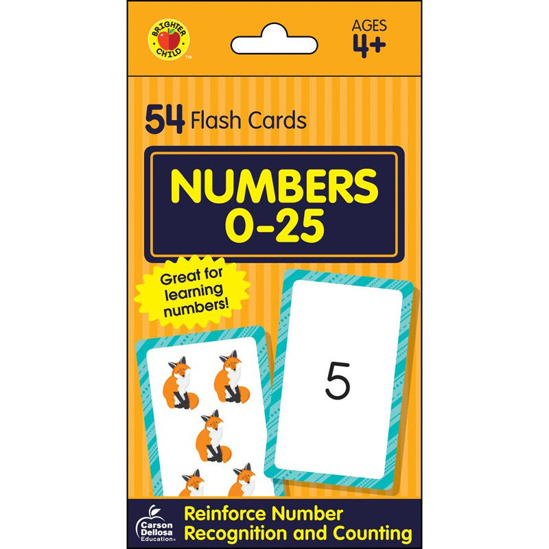 Numbers 0-25 Flash Cards | PK-1