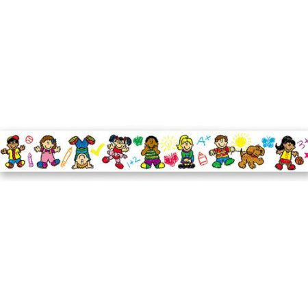 BORDER STRAIGHT KID-DRAWN KIDS