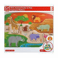 WILD ANIMAL PUZZLE & PLAY 9PCS