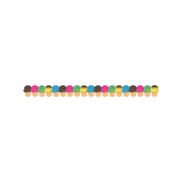 ICE CREAM DIE CUT BORDERS