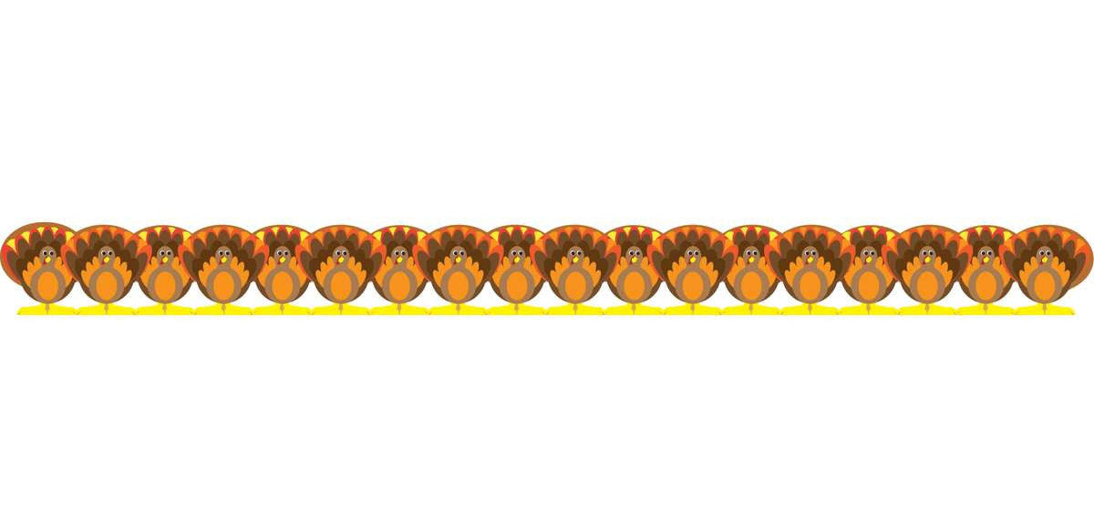 Turkey Die Cut Borders