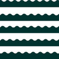 HUNTER GREEN SCALLOPED BORDER