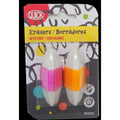 ERASER W/PLASTIC ASSORTED COLOR GRIP PQ.2