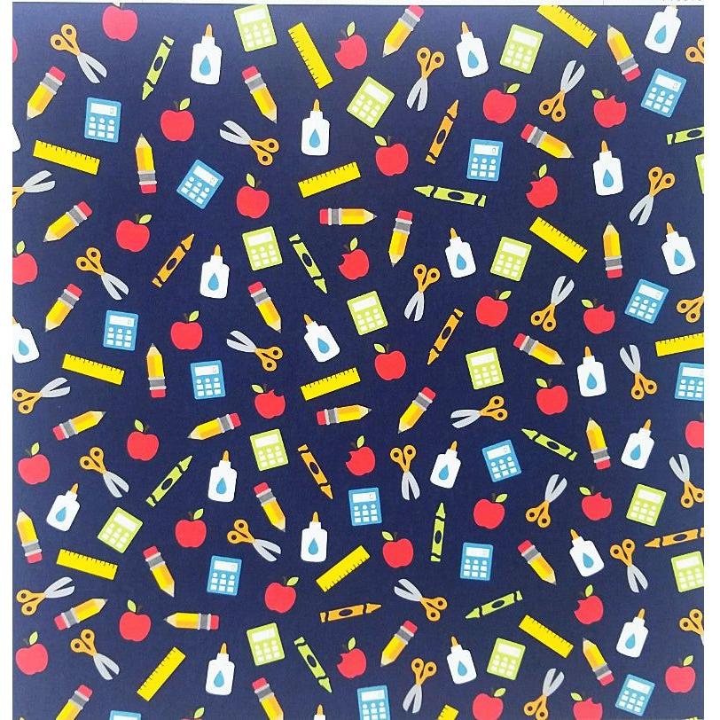 PATTERNED PAPER PENCIL SINGLE 12X12