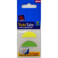 NOTE TABS OVAL YELLOW/ GREEN 2 X 1-1/2" (PQ.20)