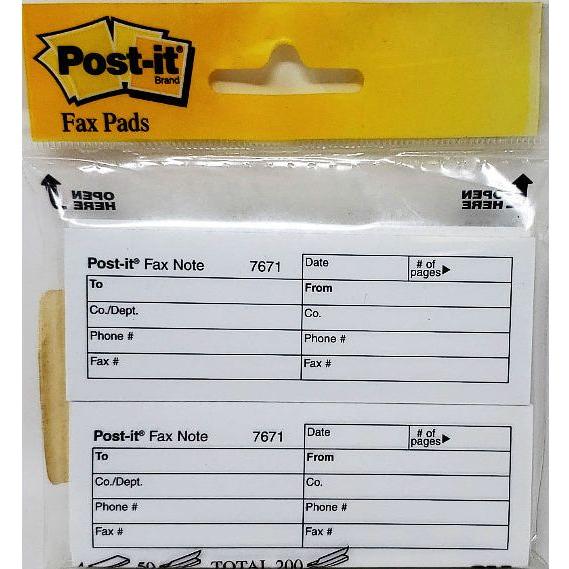 POST IT FAX #7671-4 (PQ.4)