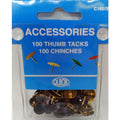 THUMB TACKS BROWN C1607B