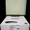 Partition Folder | Lateral | Green | Letter | Box/10