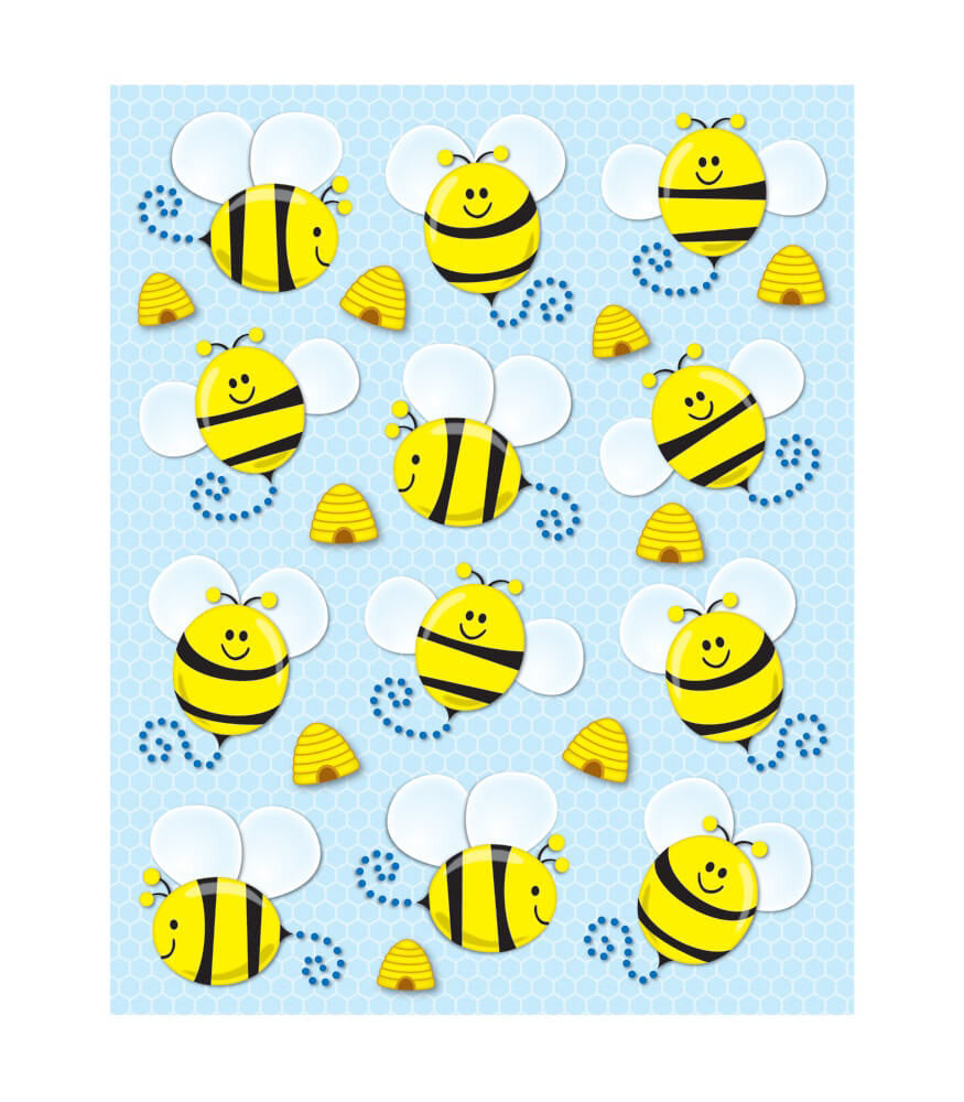 Bees Shape Stickers |  72 stickers