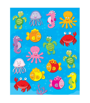 Sea Life Shape Stickers |  96 stickers
