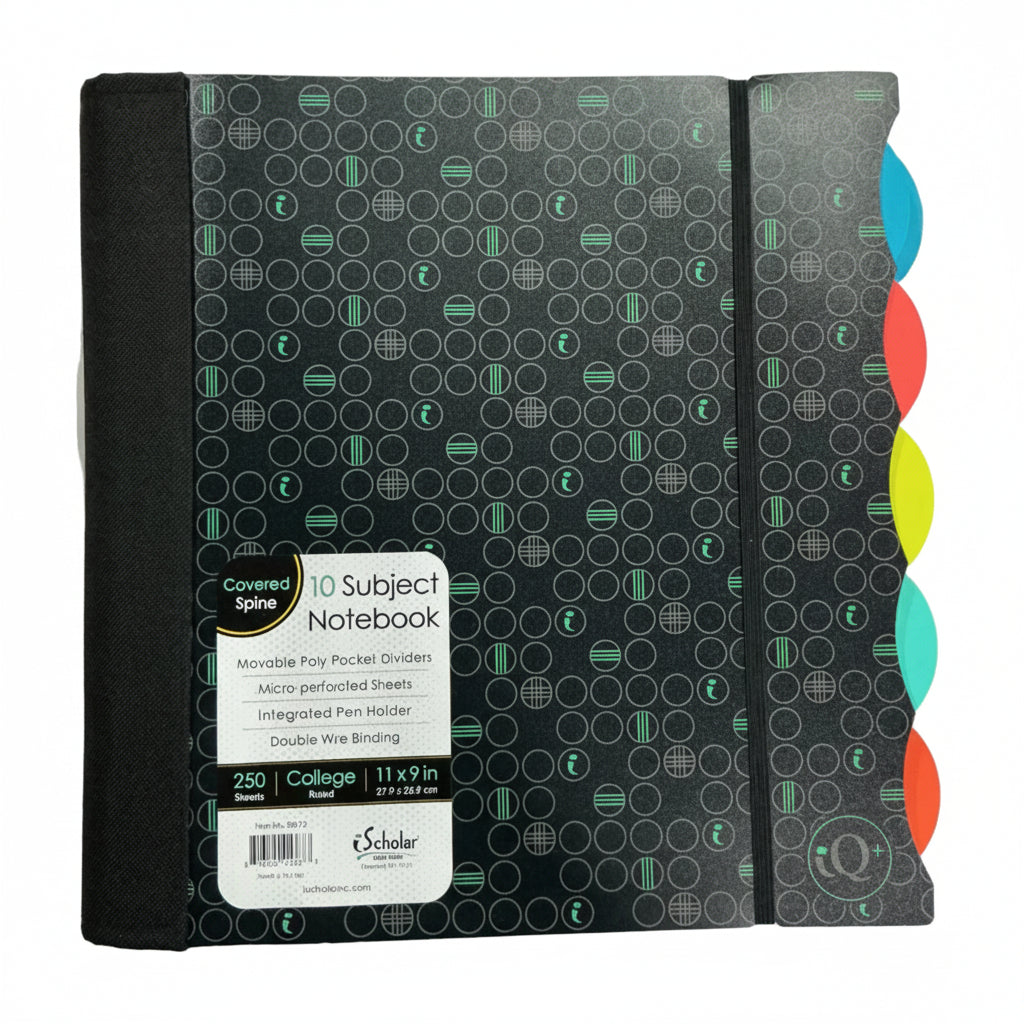 10 Collegue Ruled Subject Notebook | 250 Sheets