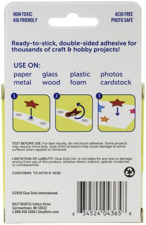 Clear Glue Dots Craft