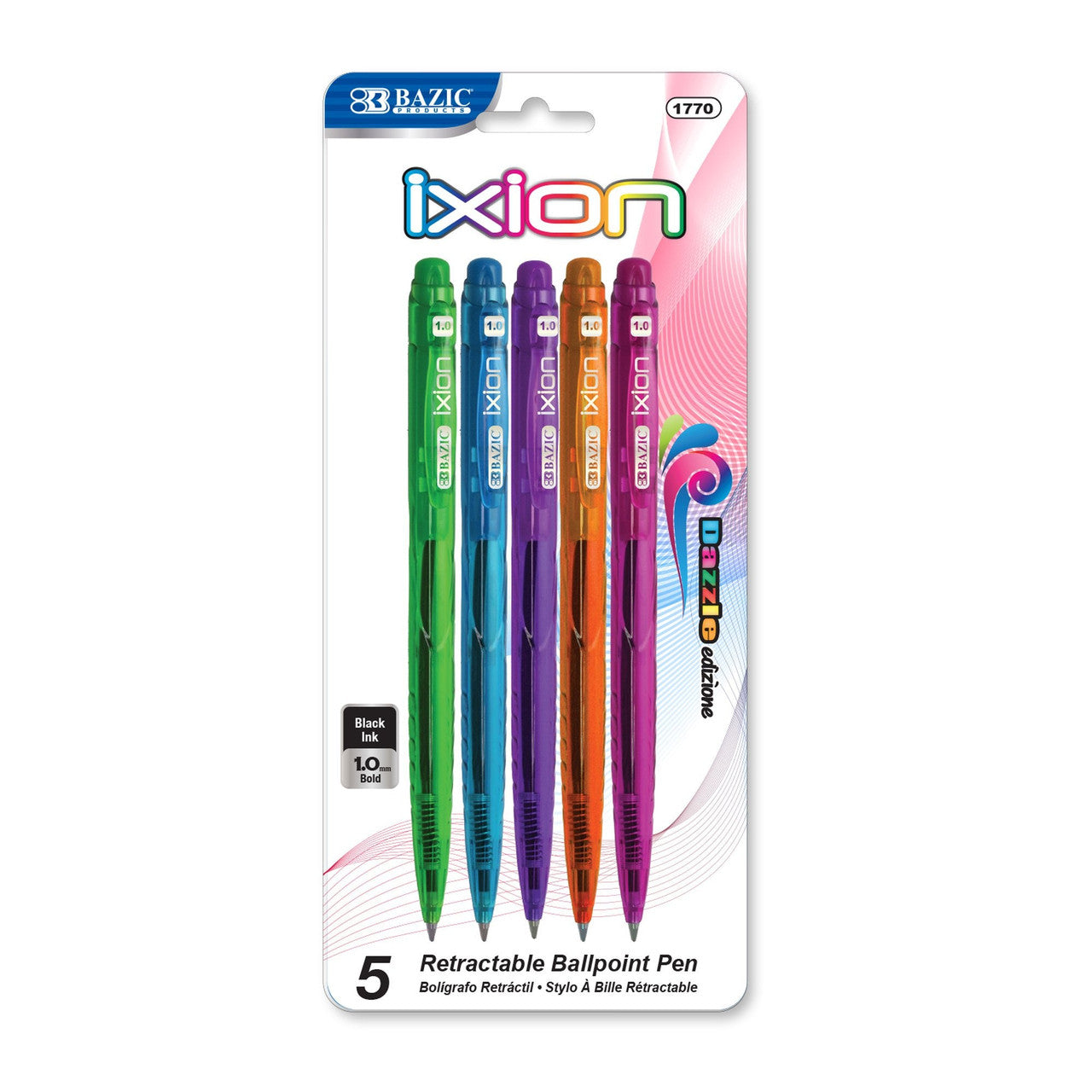 IXION BLACK COLOR RETRACTABLE PEN PQ.5