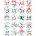 FAITH SHAPE STICKERS 120 STICKERS