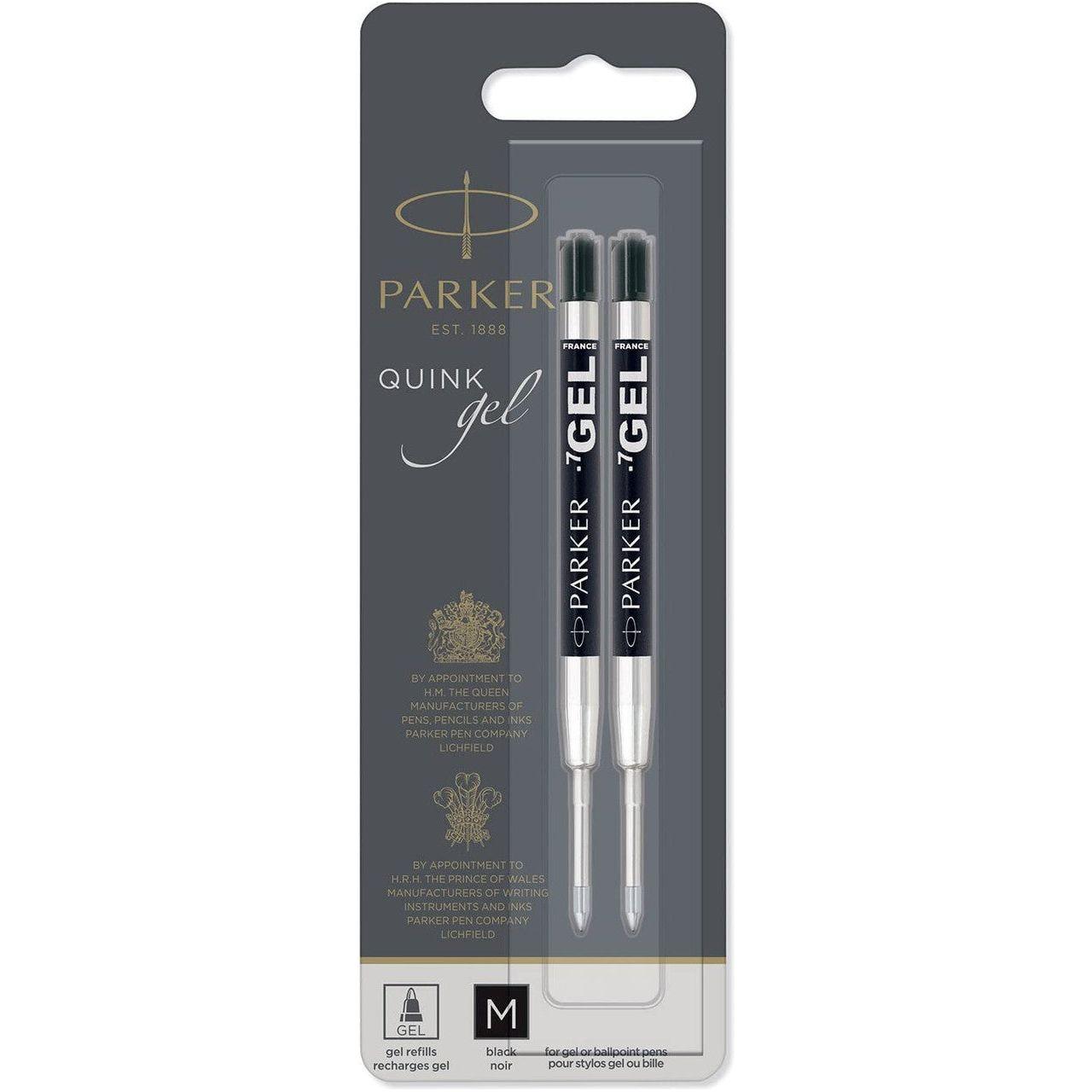 REFILL QINK GEL MEDIUM BLK 2 PACK