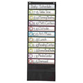 POCKET CHART BLACK 12 FILES 16PCS