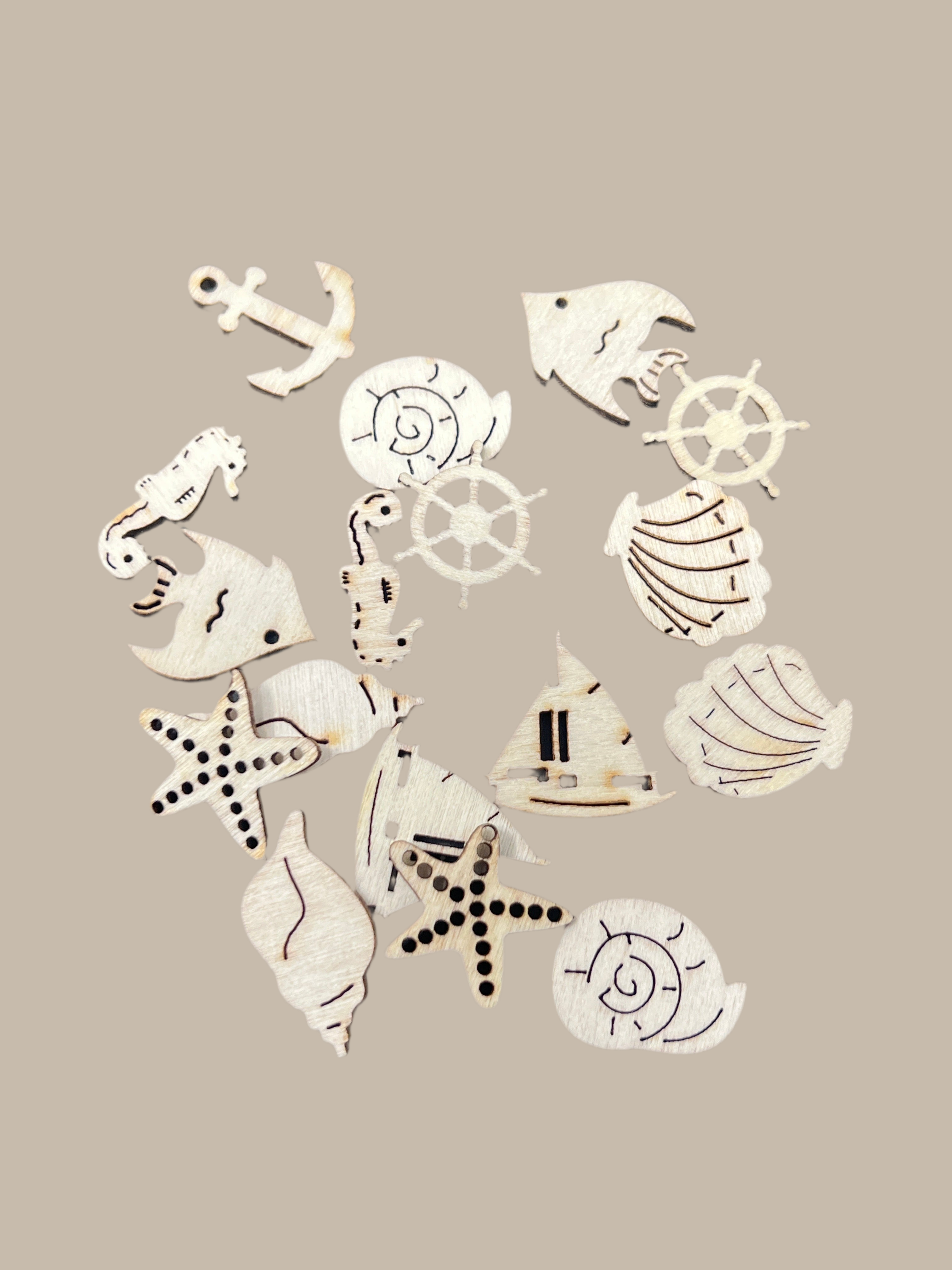 WOOD SHAPES SEA LIFE