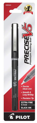 Precise V5 Rolling Ball Stick Pens 0.5 mm Extra Fine Point Black Ink