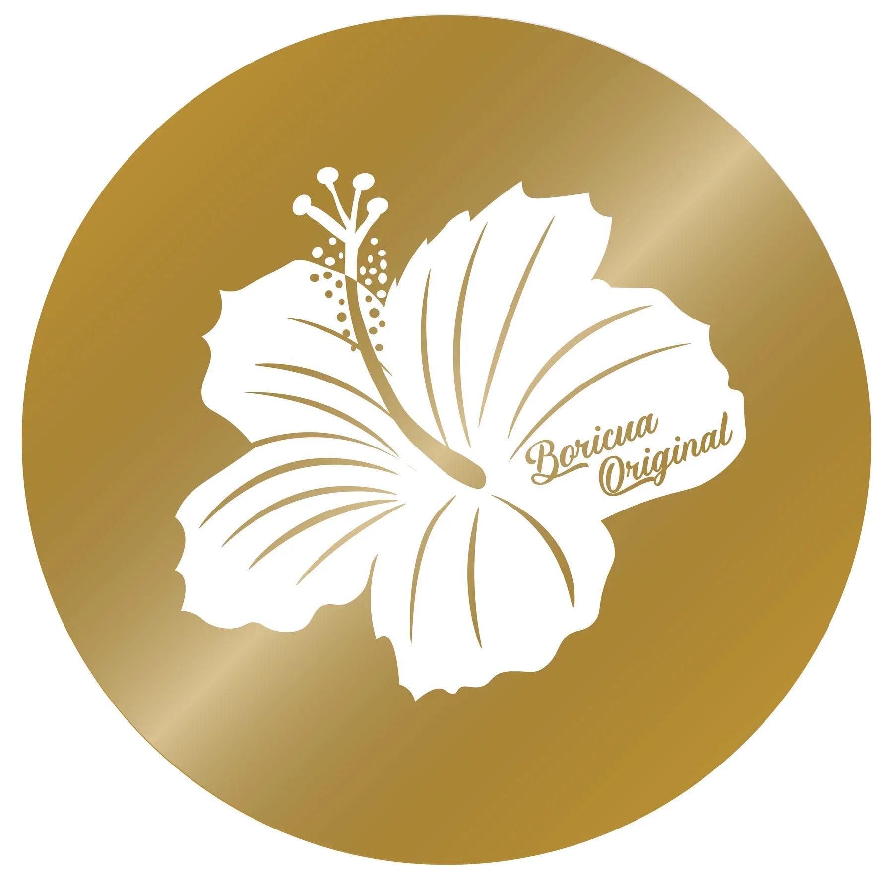 2in Round Sticker (Amapola- Gold)