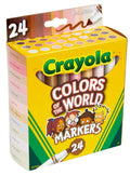 Crayola Colors of the World Washable Skin Tone Markers Pkg. 24