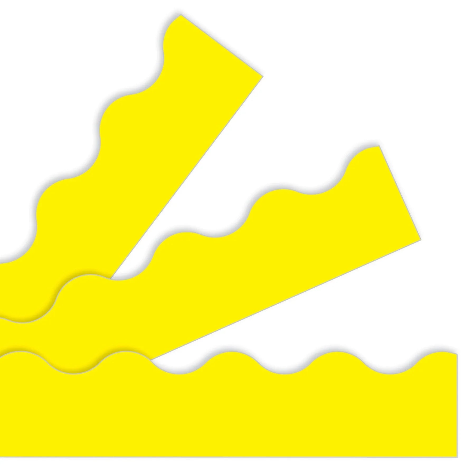 BORDER YELLOW SOLID SCALLOPED