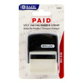 PAID SELF INKING RUBBER STAMP, (RED INK)