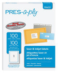 PRES-a-ply Laser Address Labels 8-1/2" x 11" White Cj. 100