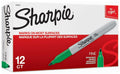 Sharpie Permanent Markers Fine Green Cj. 12