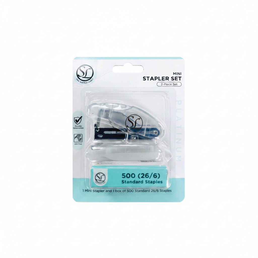 Standard Mini Stapler Set | 2 pc | w 500 Staples