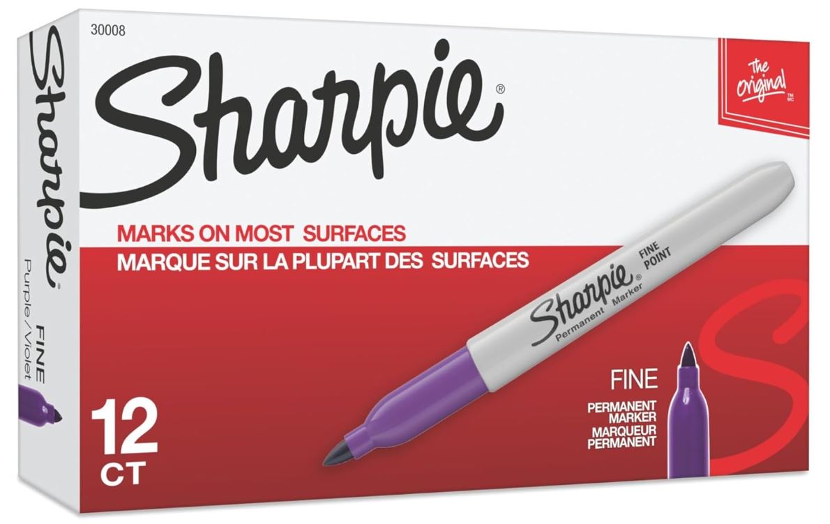Sharpie Permanent Markers Fine Violet Cj. 12