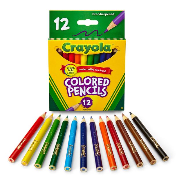 Crayola Short Colored Pencils Pkg. 12