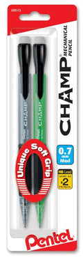 Champ Mechanical Pencil 0.7mm Assorted Barrels Pkg. 2