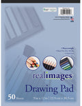 Real Images Drawing Pad Heavyweight 9" x 12" 50 Sheet